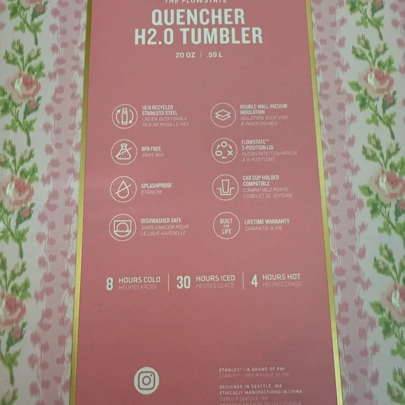 LoveShackFancy x Stanley 20 & 40oz Tumblers - Picture 3 of 10